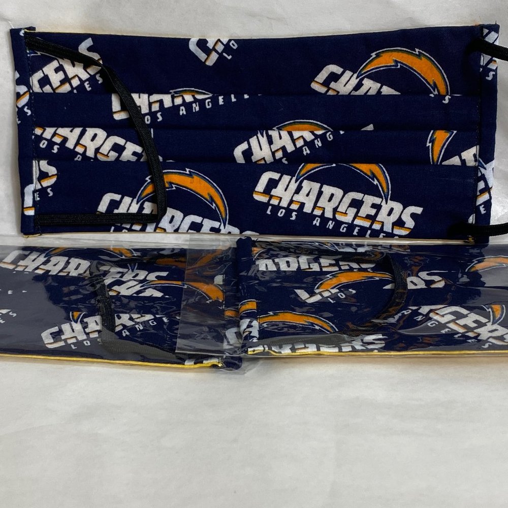 Los Angeles Chargers Face Mask Washable Cotton